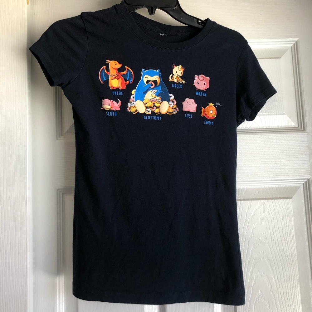 Pokémon Seven Deadly Sins T-Shirt Size Small